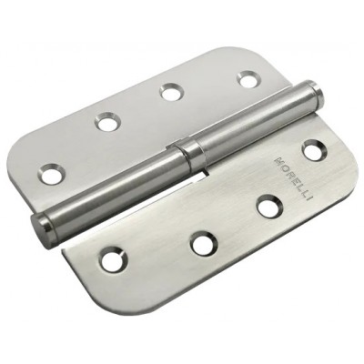 Петля MORELLI стальная разъёмная скругленная MSD-C 100X70X2.5 SN L Цвет - Белый никель
