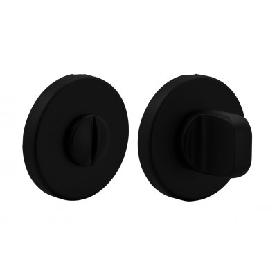 Завертка LUX-WC-R5 NERO-ST черная soft-touch