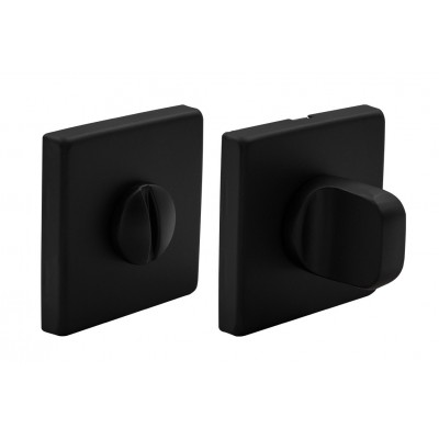 Завертка LUX-WC-S5 NERO-ST черная, soft-touch