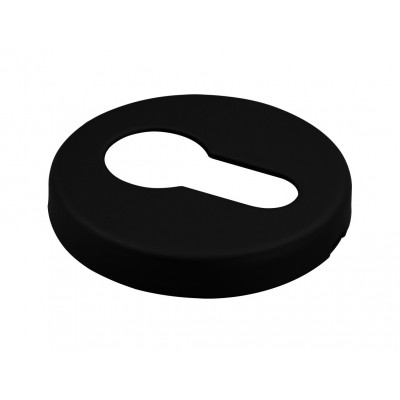 Накладка на цилиндр LUX-KH-R5 NERO-ST черная soft-touch