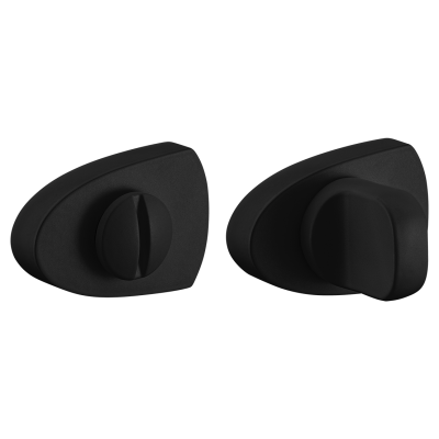 Завертка LUX-WC-UN NERO-ST черная soft-touch