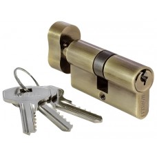 Ключевой цилиндр MORELLI с поворотной ручкой (70 мм) 70CK AB Цвет - Античная бронза