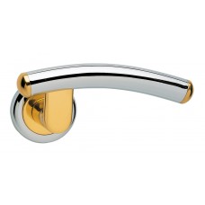 Дверные ручки Morelli Luxury "LUNA" COT Цвет - Полированный хром/золото