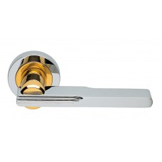 Дверные ручки Morelli Luxury "VERONIKA" COT Цвет - Полированный хром/золото