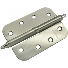 Петля MORELLI стальная разъёмная скругленная с короной MS-C 100X70X2.5 SN L Цвет - Белый никель Петля MORELLI стальная разъёмная скругленная с короной MS-C 100X70X2.5 SN L Цвет - Белый никель