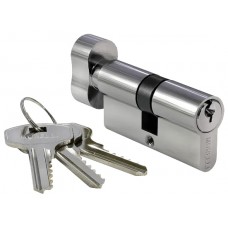 Ключевой цилиндр MORELLI с поворотной ручкой (60 мм) HS 60CK PC Цвет - Хром Ключевой цилиндр MORELLI с поворотной ручкой (60 мм) HS 60CK PC Цвет - Хром