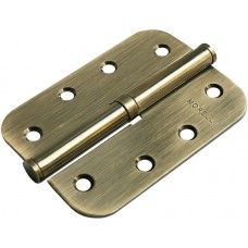 Петля MORELLI стальная разъёмная скругленная MSD-C 100X70X2.5 AB L Цвет - Античная бронза Петля MORELLI стальная разъёмная скругленная MSD-C 100X70X2.5 AB L Цвет - Античная бронза