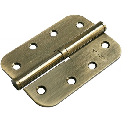 Петля MORELLI стальная разъёмная скругленная MSD-C 100X70X2.5 AB L Цвет - Античная бронза
