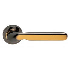 Дверные ручки Morelli Luxury "NIRVANA" NNK Цвет - Черный никель/золото 24К