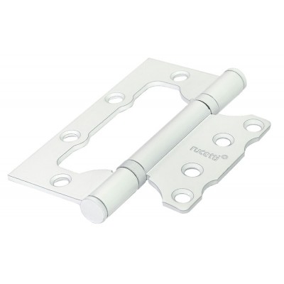 Петля дверная Rucetti без врезки RFH-100*75*2,5 W Цвет - Белый