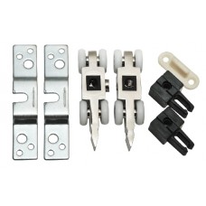 Раздвижная система R-SET 4. комплект 4-колесных роликов,  для двери весом до 40 кг. Раздвижная система R-SET 4. комплект 4-колесных роликов,  для двери весом до 40 кг.