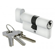 Ключевой цилиндр MORELLI с поворотной ручкой (60 мм) HS 60CK W Цвет - Белый Ключевой цилиндр MORELLI с поворотной ручкой (60 мм) HS 60CK W Цвет - Белый