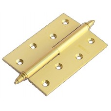 Петля MORELLI латунная разъёмная  с короной MB 100X70X3 SG L C Цвет - Матовое золото