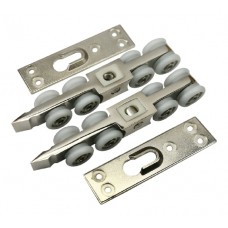 Раздвижная система SET 8. Комплект 8-колесных роликов,  для двери весом до 70 кг. Раздвижная система SET 8. Комплект 8-колесных роликов,  для двери весом до 70 кг.