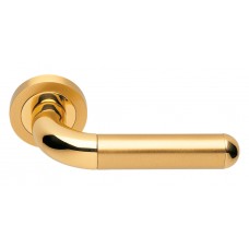 Дверные ручки Morelli Luxury "GAVANA" OSA/OTL Цвет - Матовое золото/золото