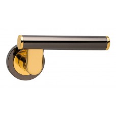Дверные ручки Morelli Luxury "TELESCOPE" NNO Цвет  - Черный хром/золото
