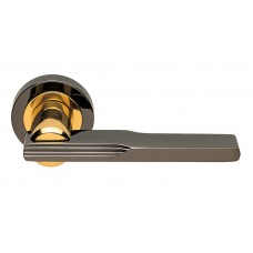 Дверные ручки Morelli Luxury "VERONIKA" NNO Цвет - Черный хром/золото