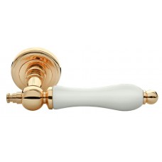 Дверные ручки Morelli "MART" MH-42-CLASSIC PG/W Цвет - Золото/белый Дверные ручки Morelli "MART" MH-42-CLASSIC PG/W Цвет - Золото/белый