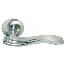 Дверные ручки Morelli "МИРАЖ" MH-14 SN/CP Цвет - Белый никель/полированный хром Дверные ручки Morelli "МИРАЖ" MH-14 SN/CP Цвет - Белый никель/полированный хром