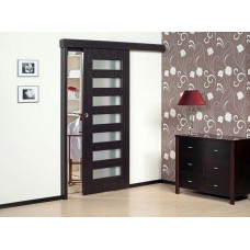 Комплект ECO SLIDING SET 1 60kg NEW. Ширина полотна от 600 (для высоты 1800мм) или 700 (для высоты 2100мм) до 1100мм, вес до 60кг. Обычный стопор.