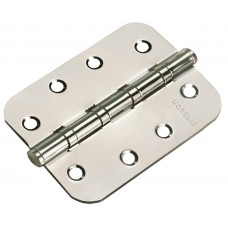 Петля MORELLI стальная универсальная скругленная MS-C 100X70X2.5-4BB SN Цвет - Белый никель Петля MORELLI стальная универсальная скругленная MS-C 100X70X2.5-4BB SN Цвет - Белый никель