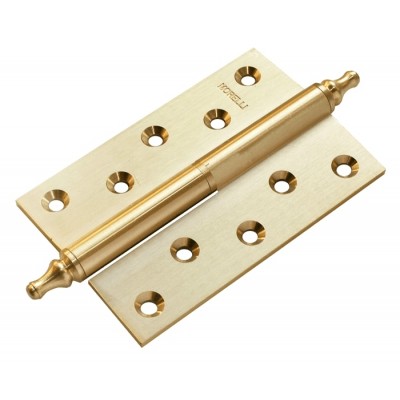 Петля MORELLI латунная разъёмная с короной MB 120X80X3.5 SG L C Цвет - Матовое Золото