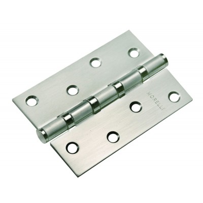 Петля MORELLI стальная универсальная MS 100X70X2.5-4BB SN Цвет - Белый никель