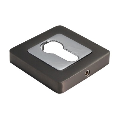 Накладки на ключевой цилиндр MORELLI MH-KH-S55 GR/PC Цвет - графит/полированный хром