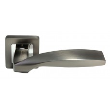 Дверные ручки Morelli "SHELL" MH-45 GR/CP-S55 Цвет - Графит/полированный хром