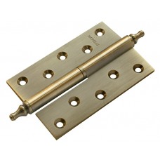 Петля MORELLI латунная разъёмная с короной MB 120X80X3.5 AB L C Цвет - Античная бронза
