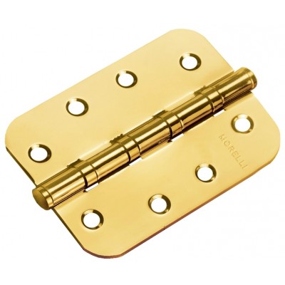 Петля MORELLI стальная универсальная скругленная MS-C 100X70X2.5-4BB SG Цвет - Матовое золото