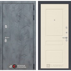 Входная дверь Бетон 03 3 филенки